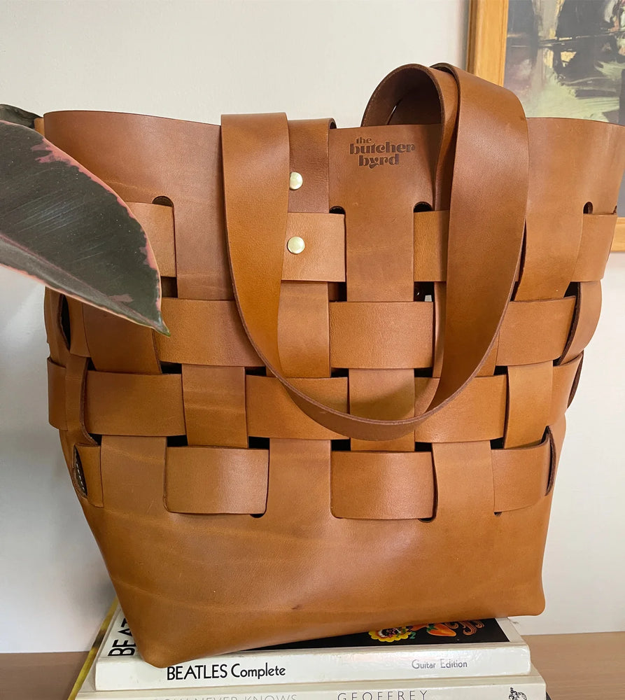 
                  
                    Georgica Woven Tote by The Butcher Byrd
                  
                