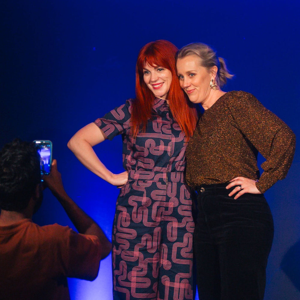 MEET THE FROCKERS Bron Lewis and Claire Hooper