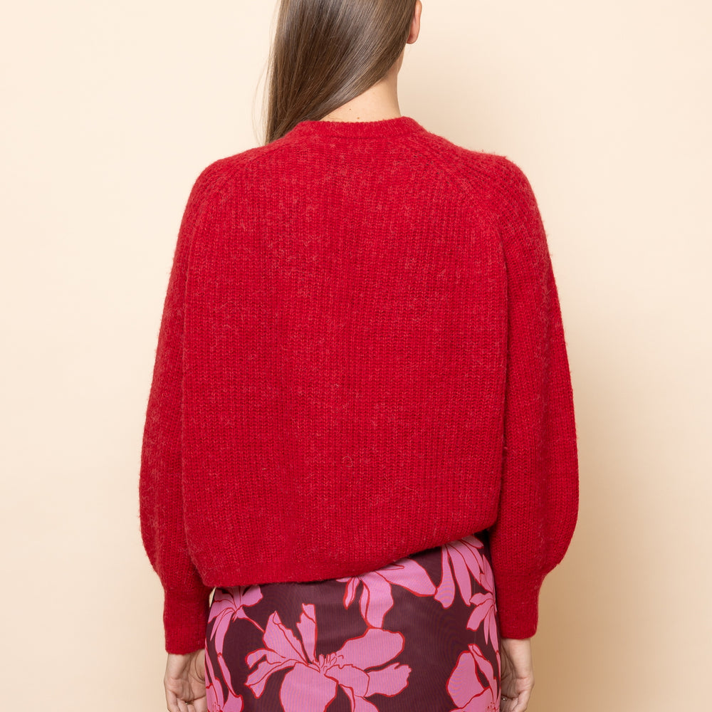 
                      
                        RED Chunky Knit Cardigan
                      
                    