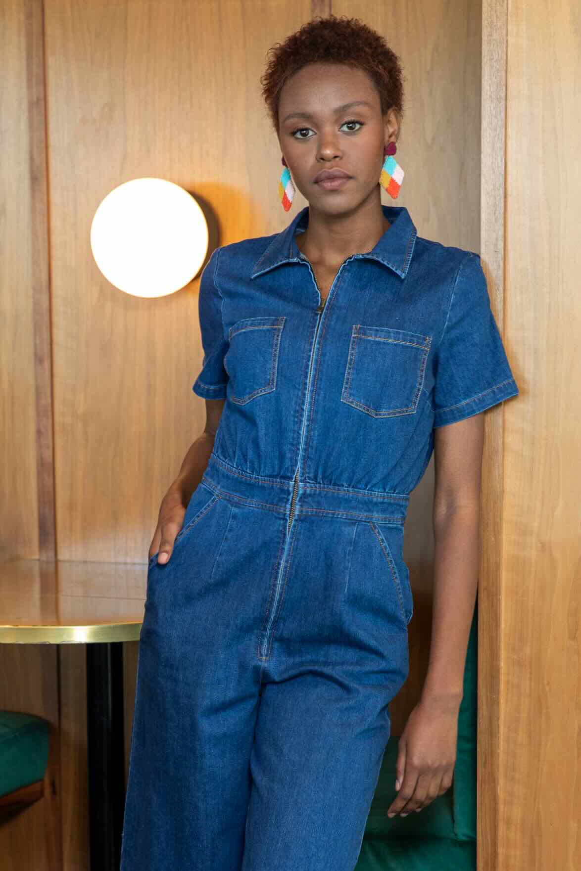 
                  
                    Vintage Wash Denim Freestyler Jumpsuit 
                  
                