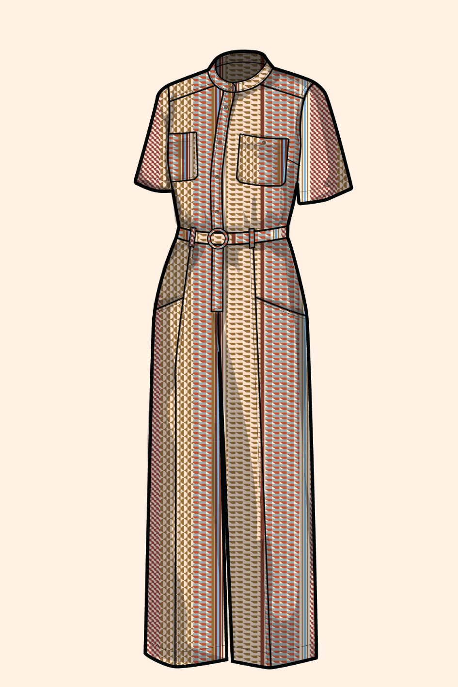 WHOLESALE - RESORT MOD Safari Jumpsuit