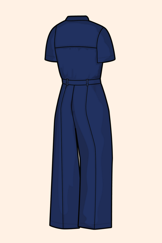 WHOLESALE - CHAMBRAY Safari Jumpsuit