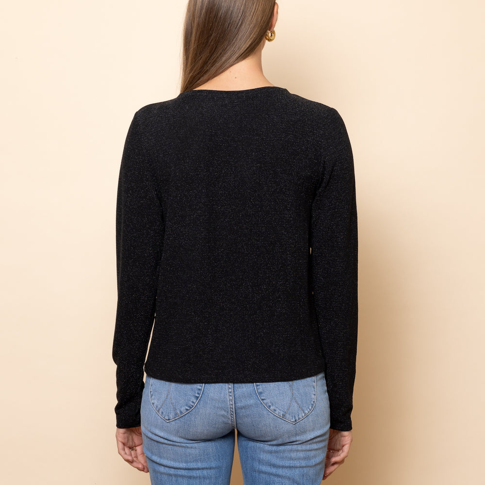 
                      
                        BLACK Lurex Crossover Top
                      
                    