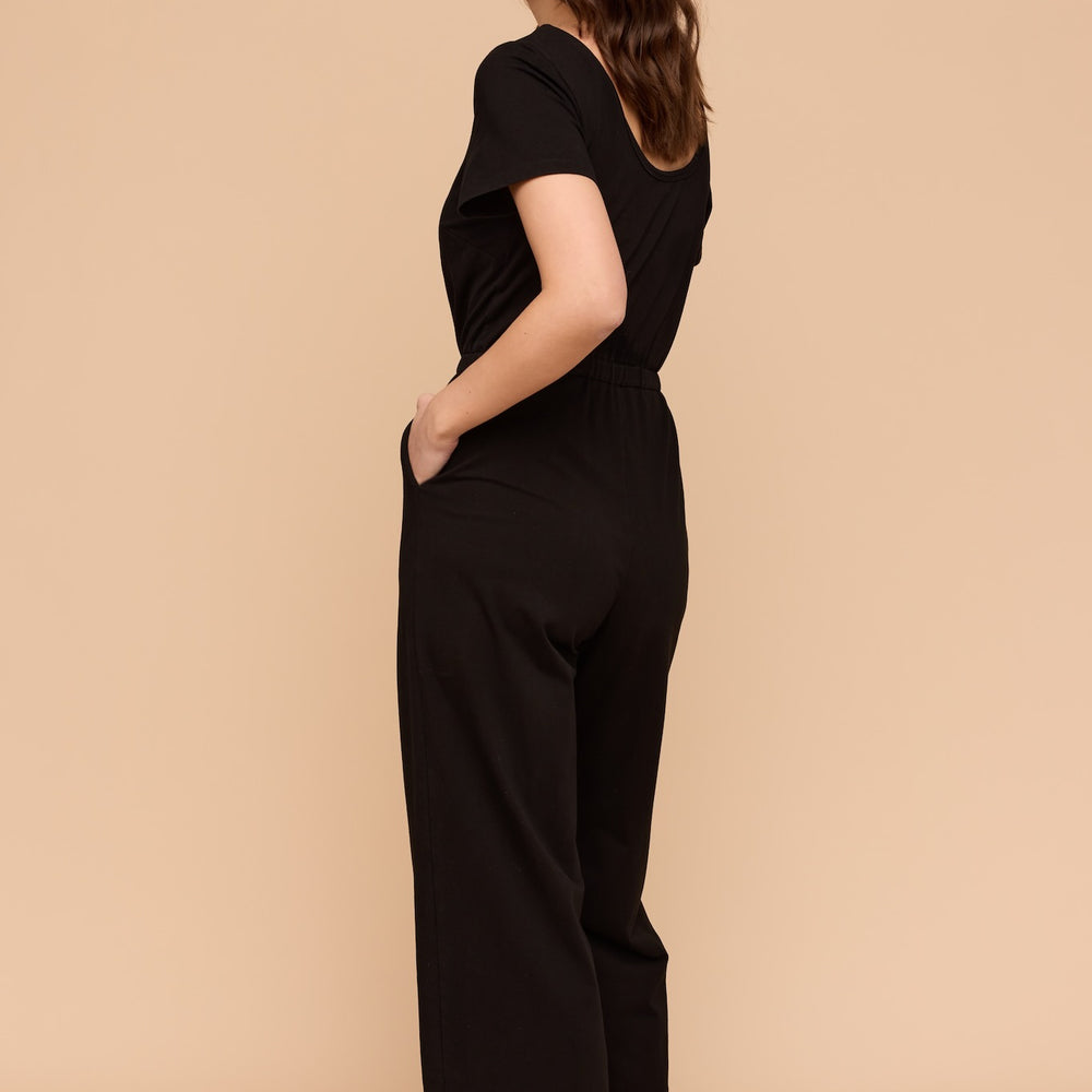 WHOLESALE - Black Stretch Jumpsuit