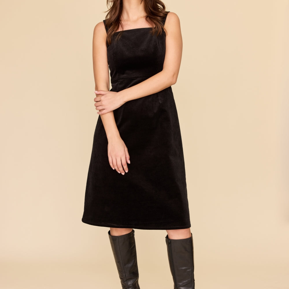 
                      
                        BLACK CORDUROY Apron Dress
                      
                    