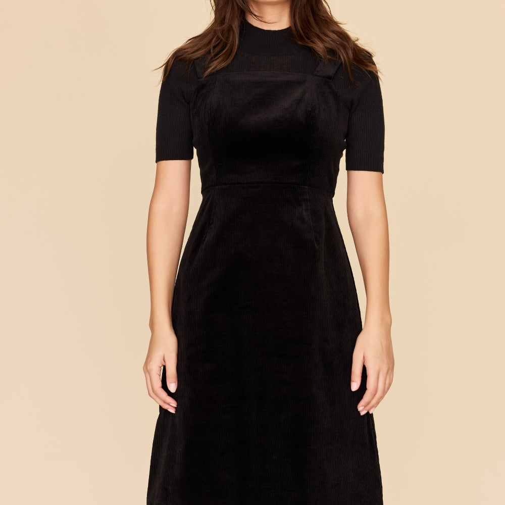 
                      
                        BLACK CORDUROY Apron Dress
                      
                    