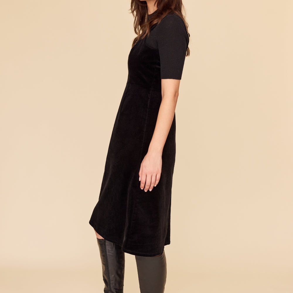 
                      
                        BLACK CORDUROY Apron Dress
                      
                    