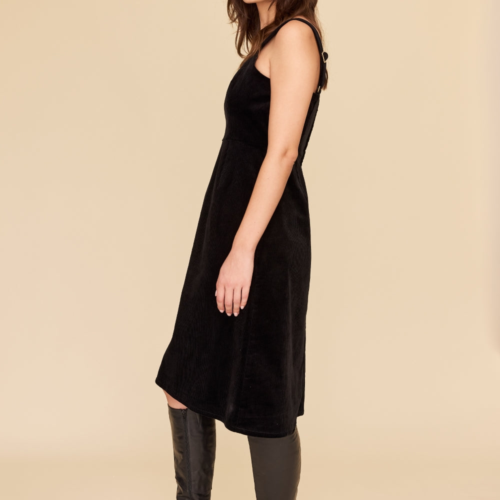 
                      
                        BLACK CORDUROY Apron Dress
                      
                    