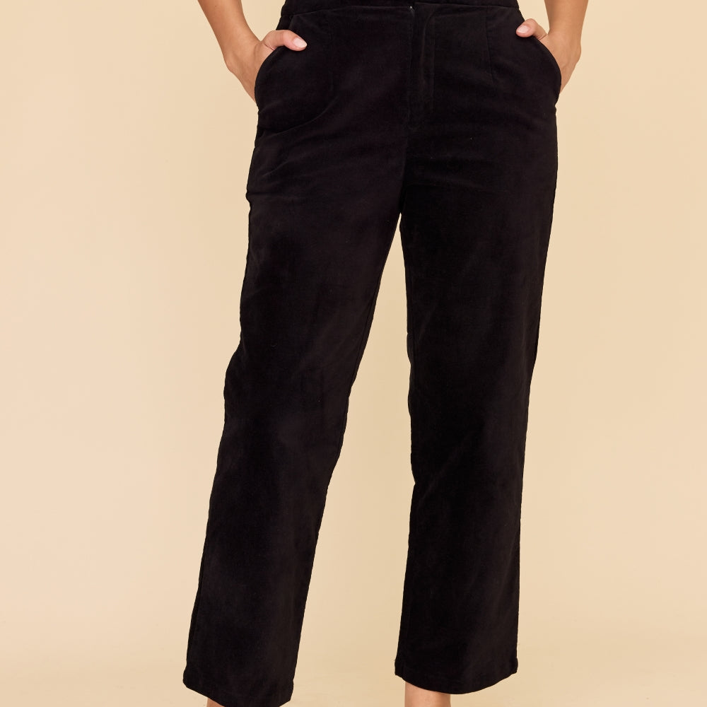 BLACK Velvet Pants