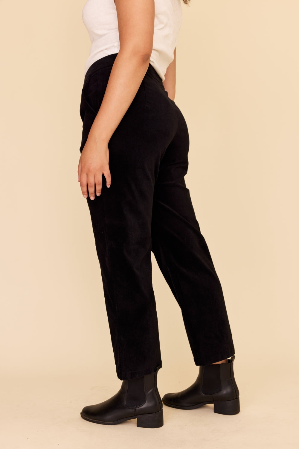BLACK Velvet Pants
