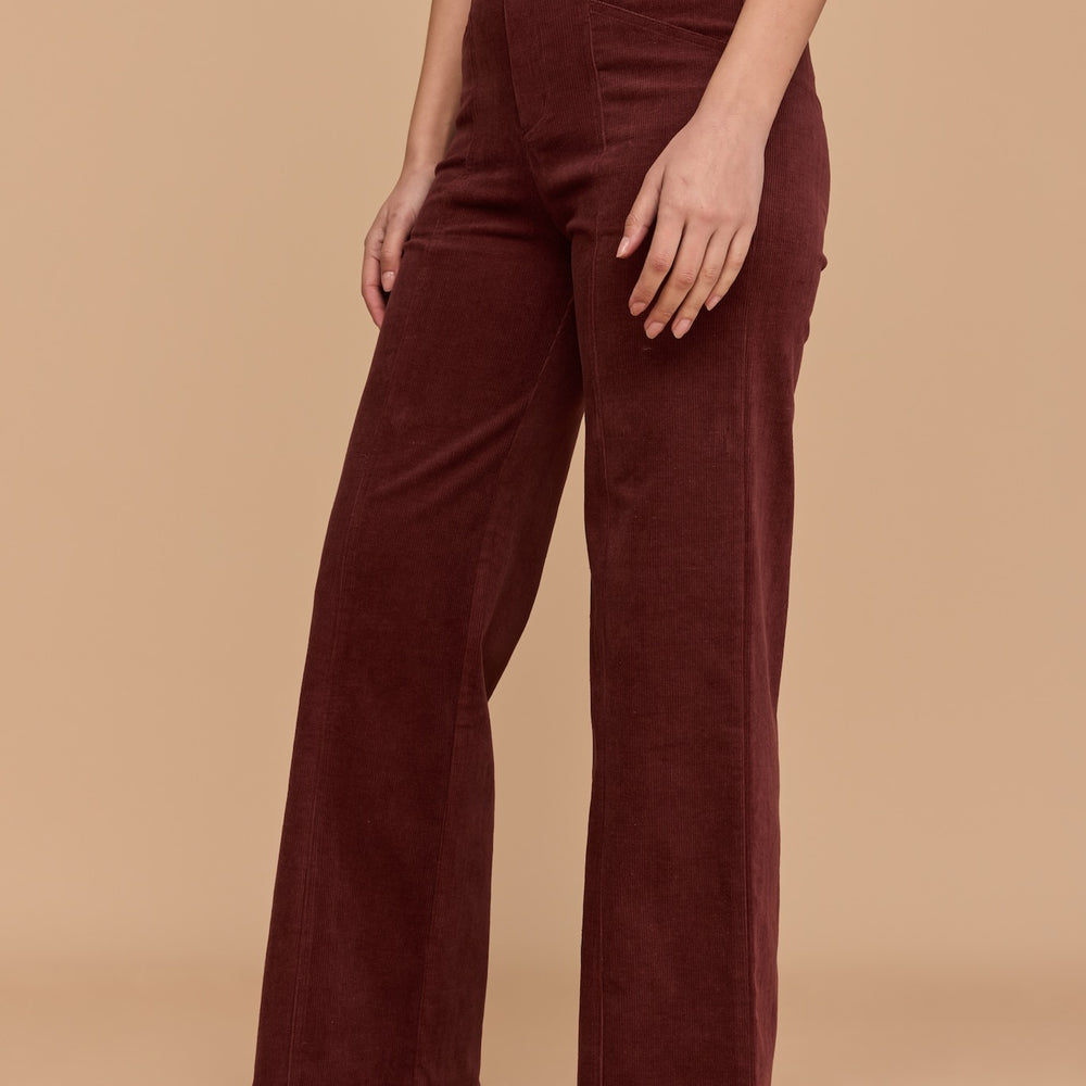 
                      
                        BURGUNDY Corduroy High Waist Pants
                      
                    