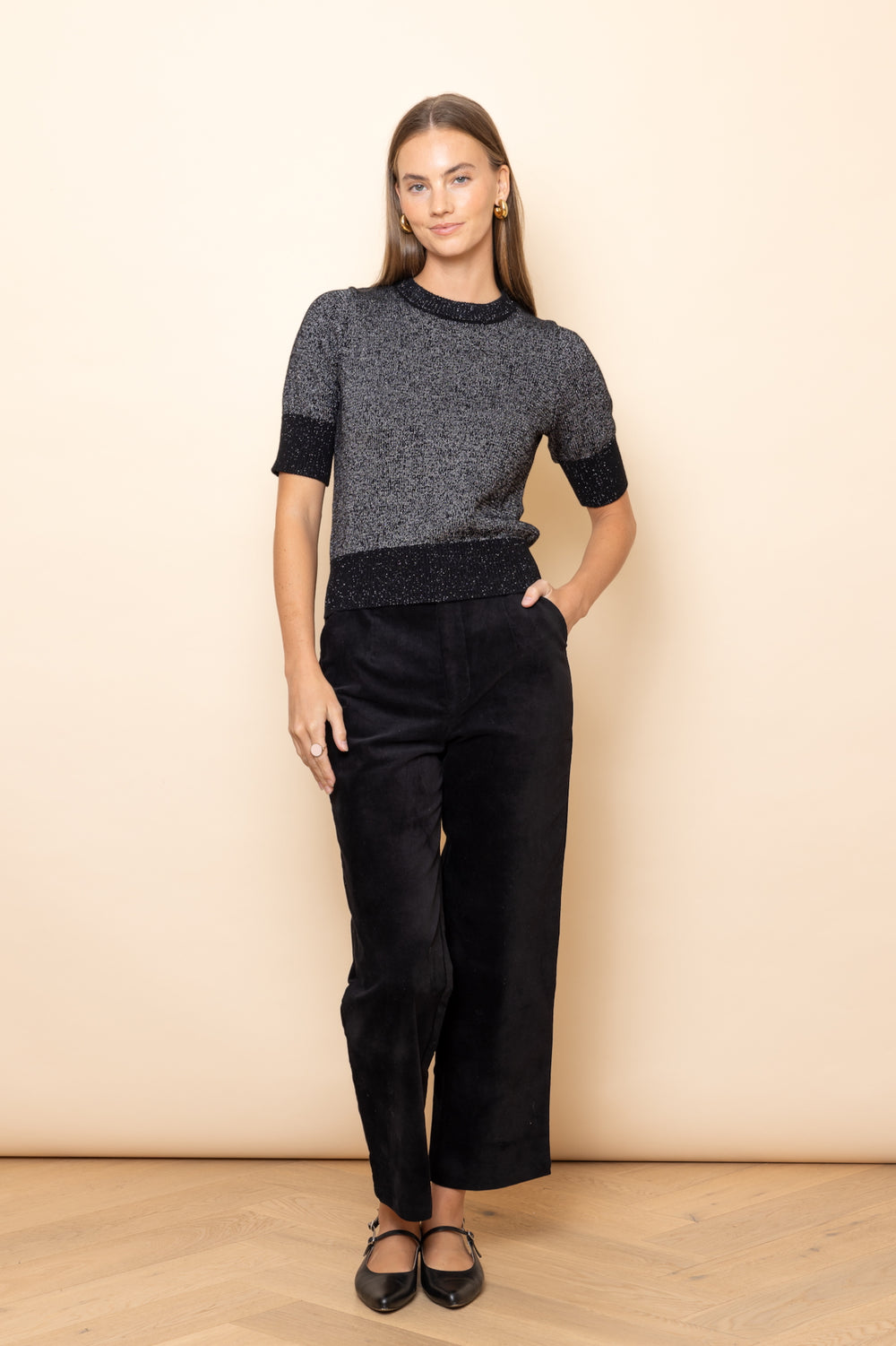 BLACK Velvet Pants