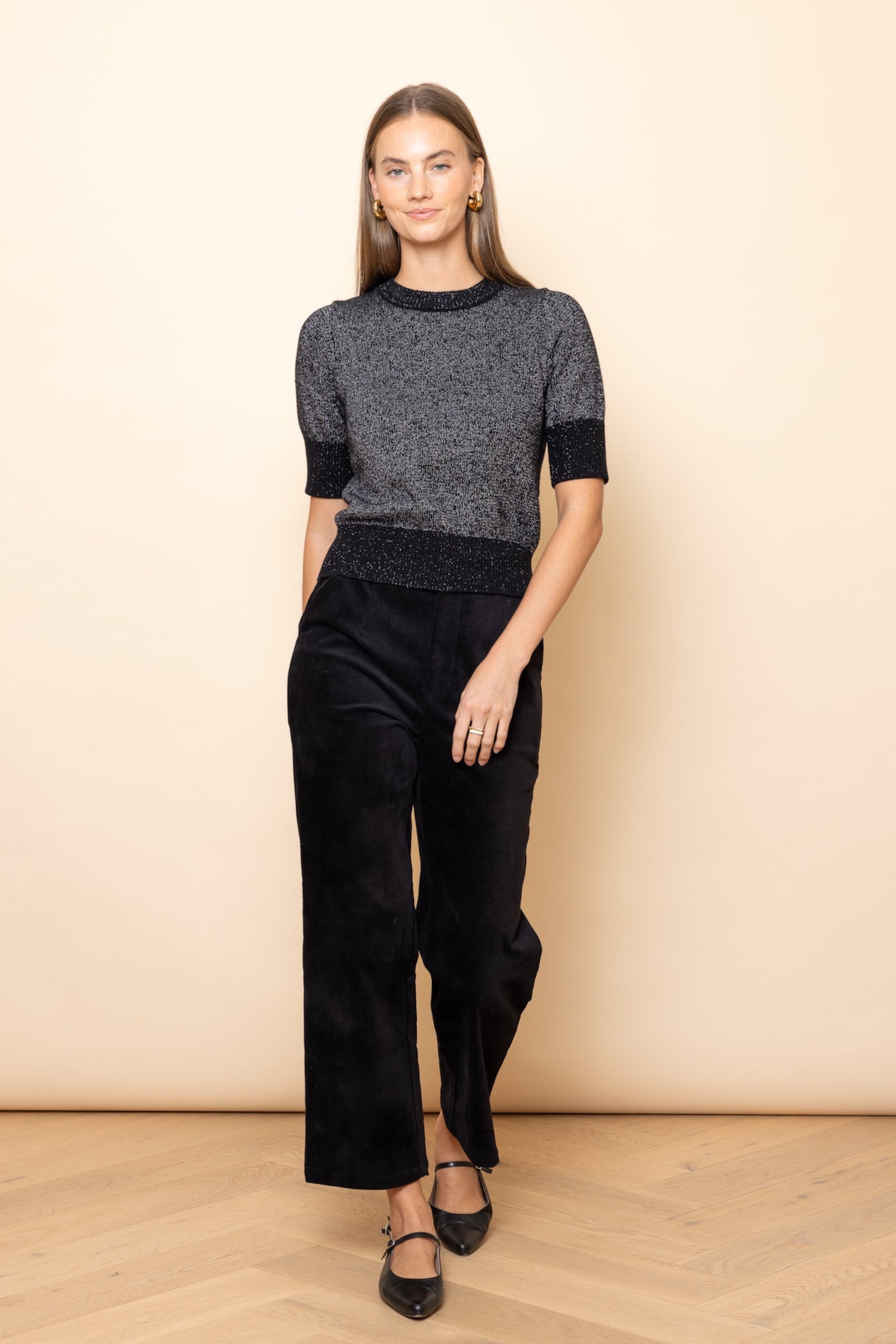 BLACK Velvet Pants
