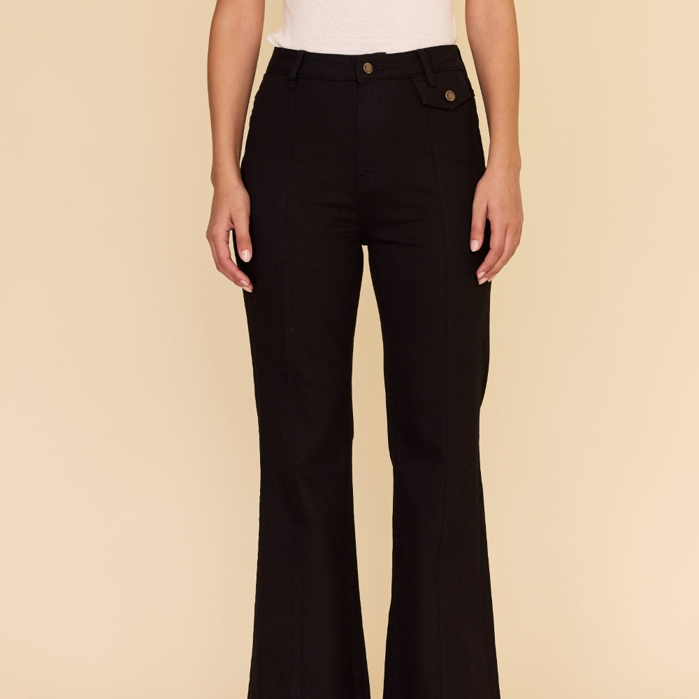 
                      
                        BLACK Denim Flare Jeans SECONDS
                      
                    