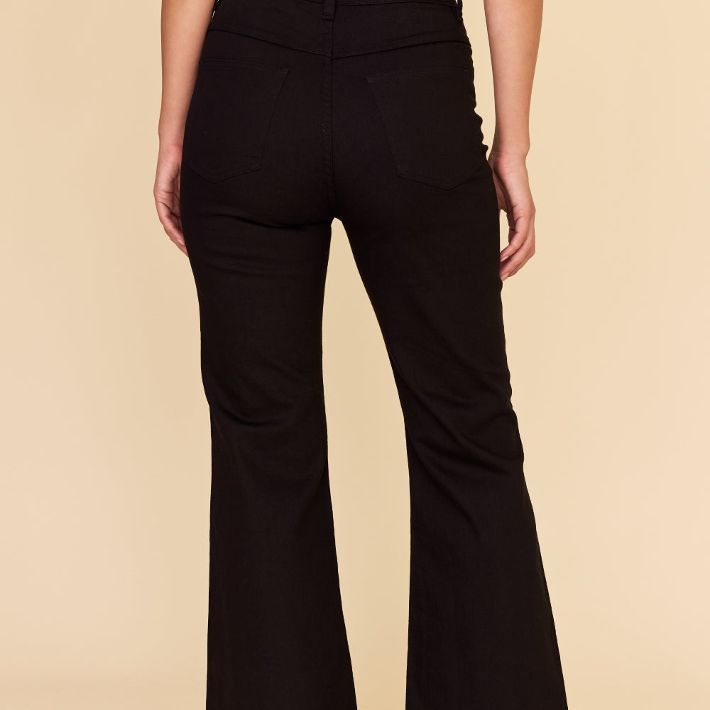 
                      
                        BLACK Denim Flare Jeans SECONDS
                      
                    