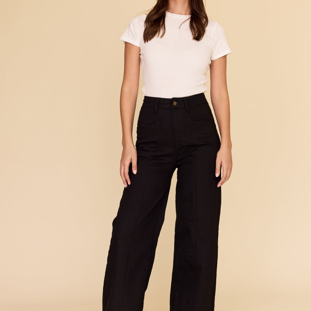 BLACK Denim High Waisted Jeans