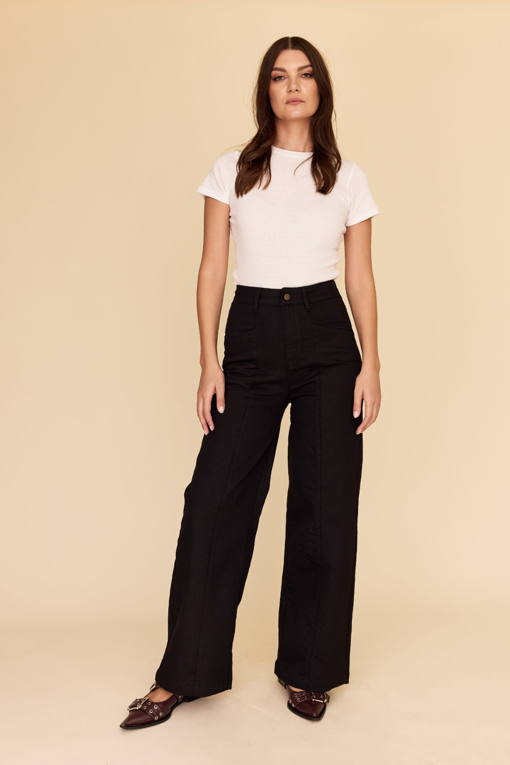 BLACK Denim High Waisted Jeans