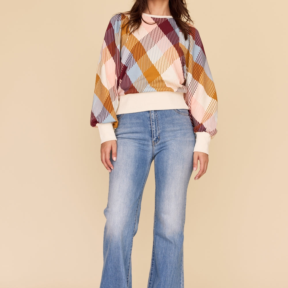 
                      
                        CHECKERED LOVE Batwing Windcheater
                      
                    