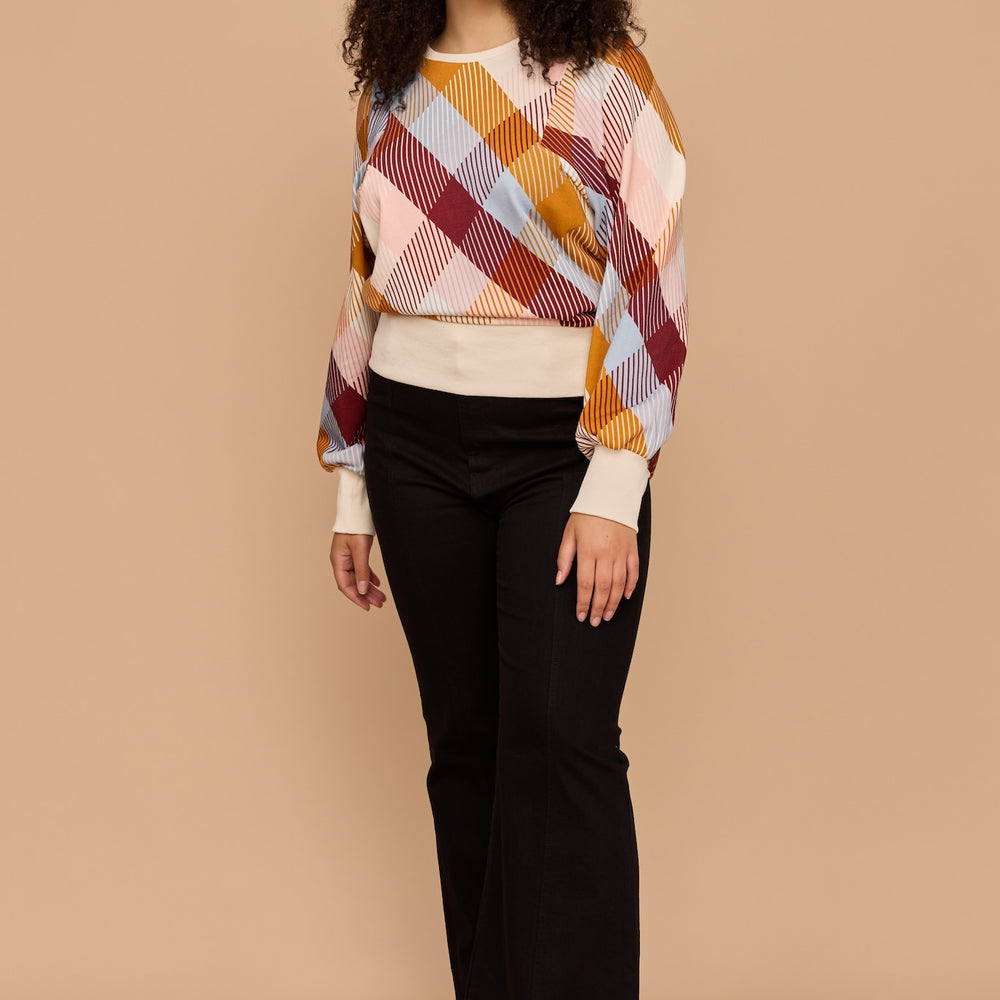 
                      
                        CHECKERED LOVE Batwing Windcheater
                      
                    