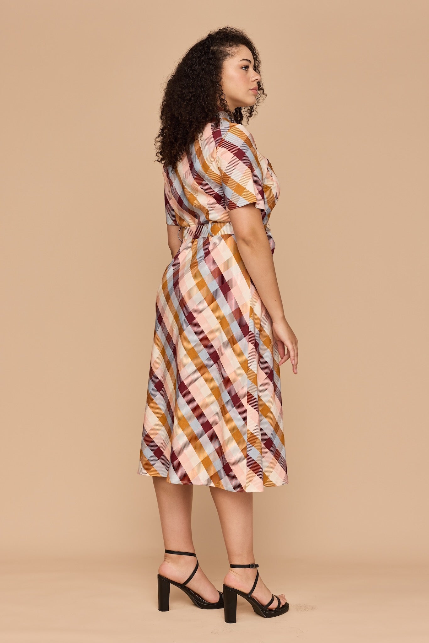 CHECKERED LOVE Shirt Dress