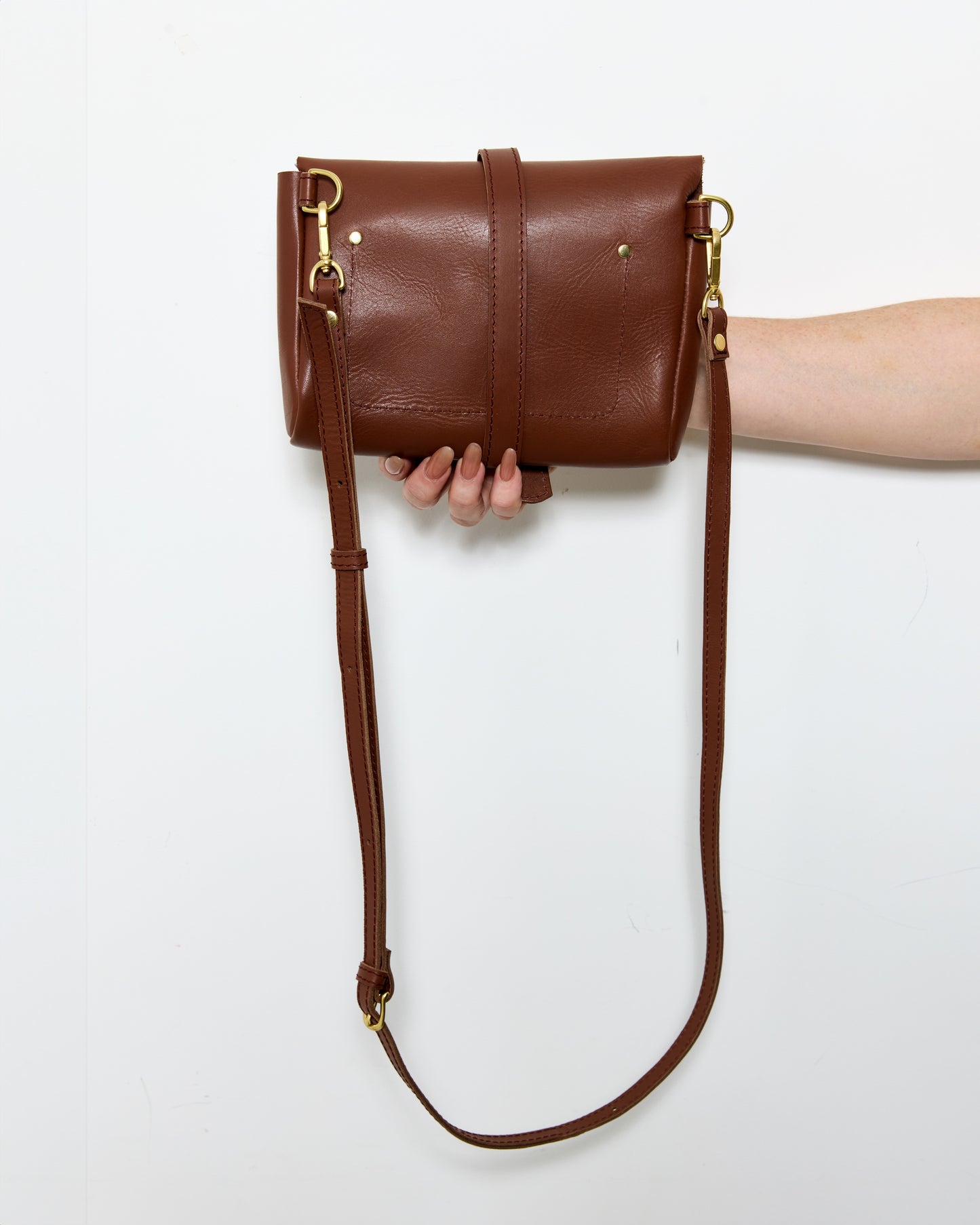 GOOD THING 3 WAYS Sling by Byrd Studio - Chestnut Brown Leather