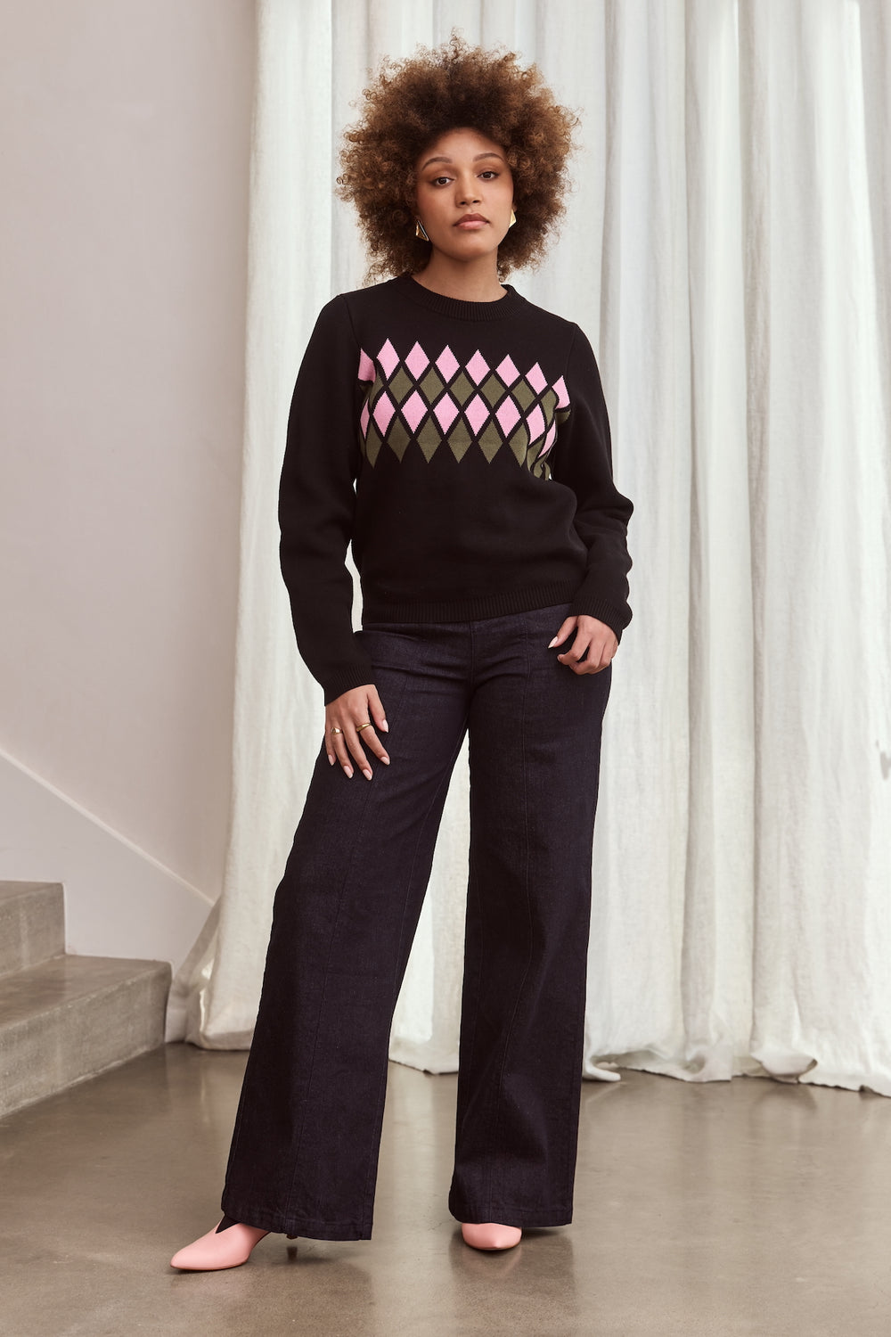 WHOLESALE - DIAMOND Knit Jumper