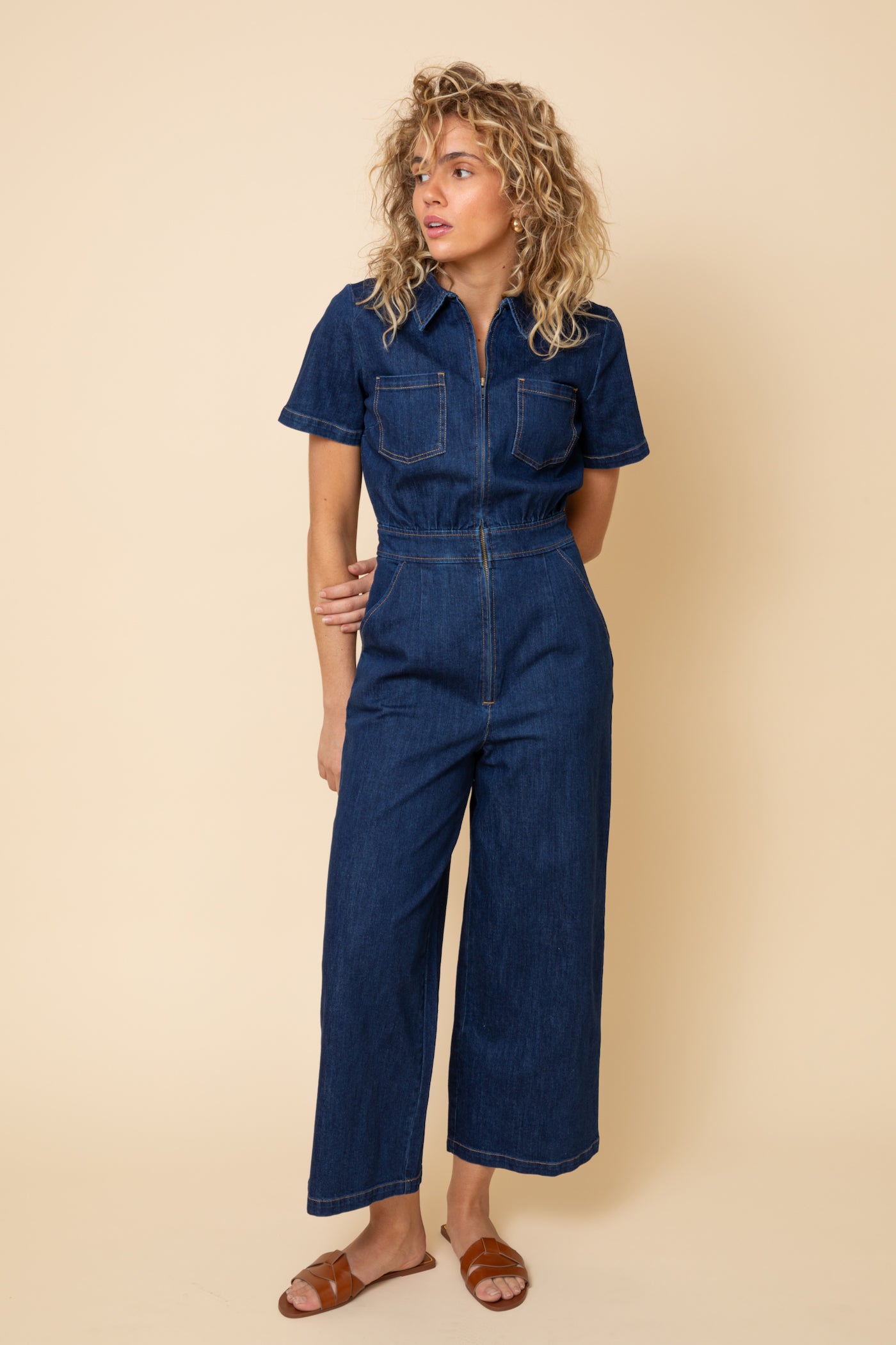 Denim Freestyler Jumpsuit - Washed Denim