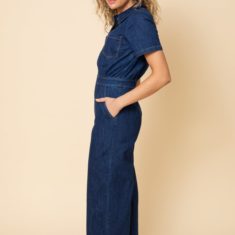 
                      
                        Denim Freestyler Jumpsuit - Washed Denim
                      
                    
