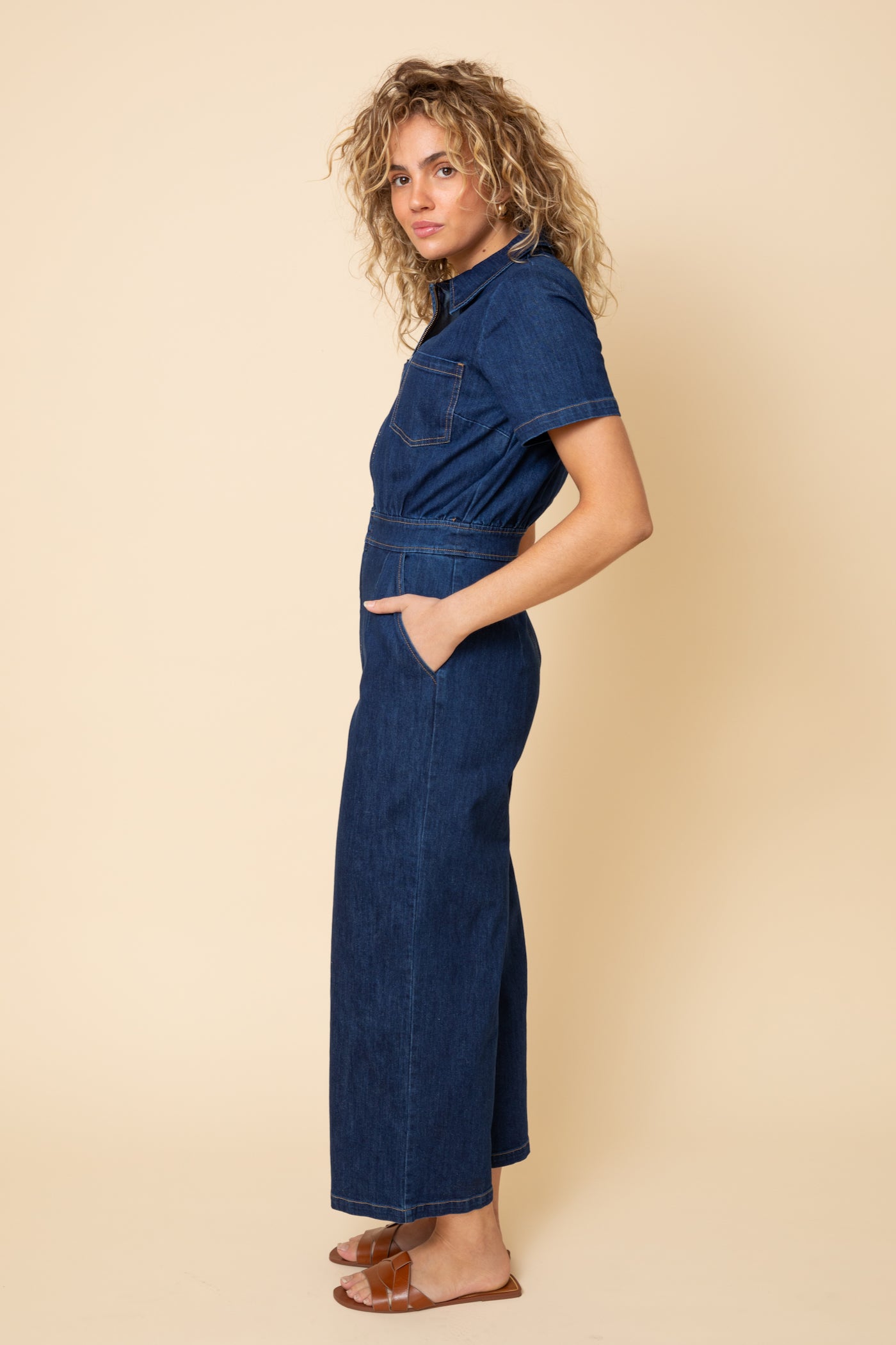 Denim Freestyler Jumpsuit - Washed Denim