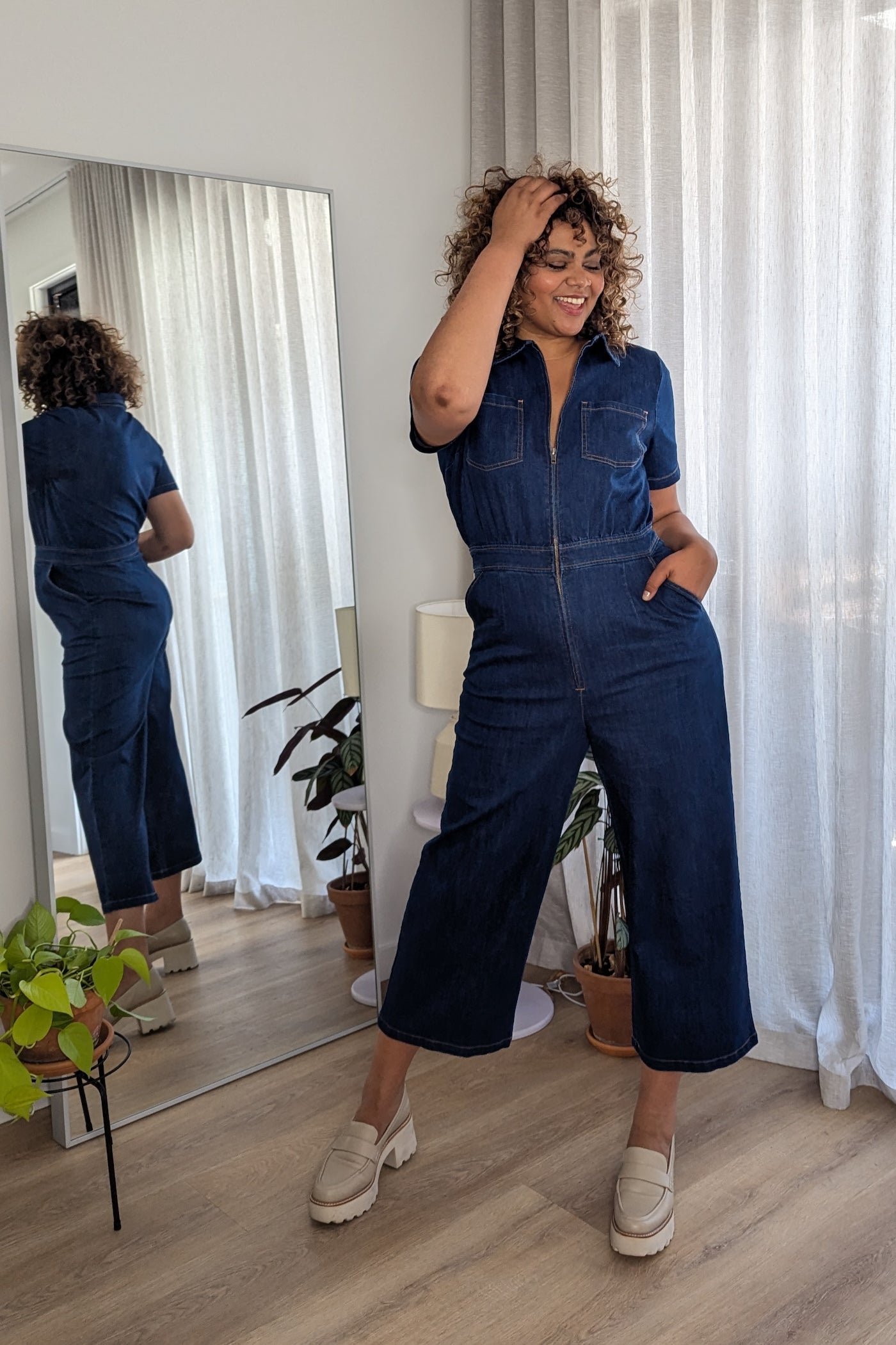 Outfits Retro Rib Overall Jumpsuit Denim Freestyler Jumpsuit