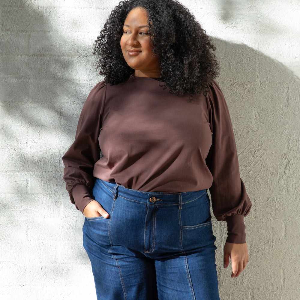 
                      
                        ESPRESSO Bell Sleeve Top
                      
                    