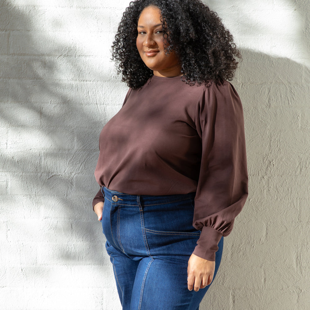 
                      
                        ESPRESSO Bell Sleeve Top
                      
                    