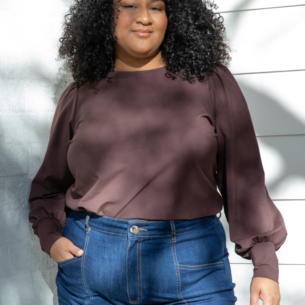 
                      
                        ESPRESSO Bell Sleeve Top
                      
                    