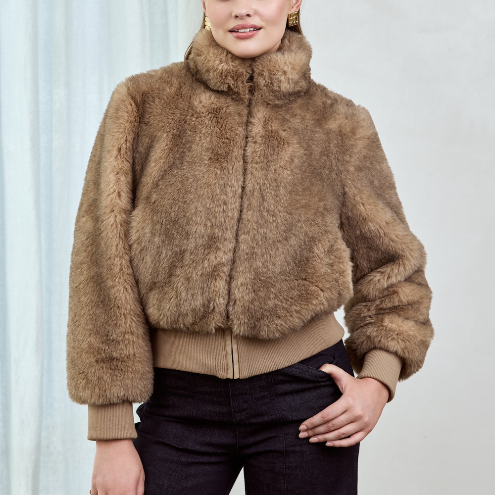 
                      
                        FAUX FUR Bomber Jacket
                      
                    