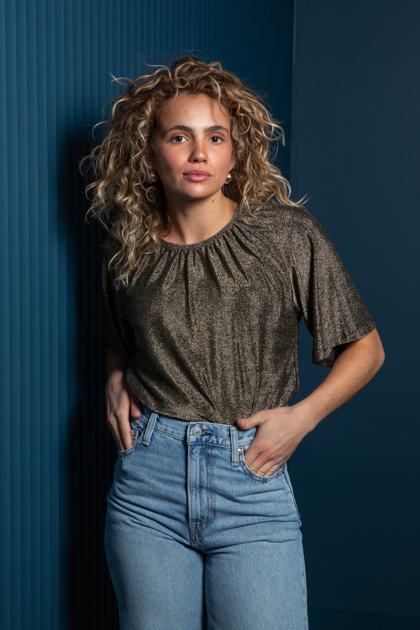 Gold Sparkly Party Top