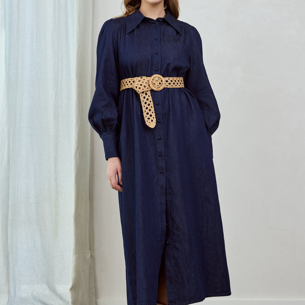 
                      
                        WHOLESALE - INDIGO CHAMBRAY Midi Shirt Dress
                      
                    