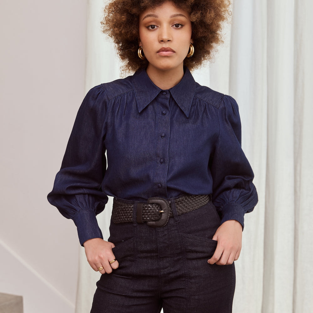 WHOLESALE - INDIGO CHAMBRAY Blouse
