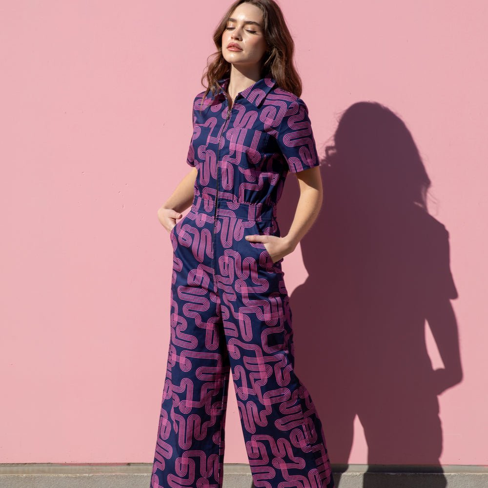 
                      
                        Labyrinth Print Freestyler Jumpsuit Boilersuit
                      
                    