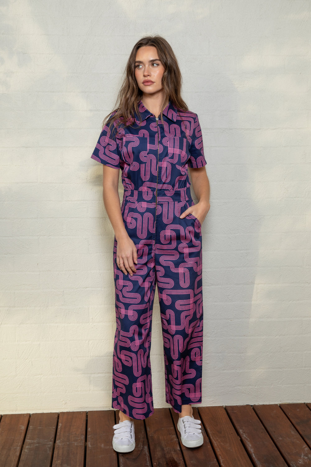Labyrinth Print Freestyler Jumpsuit Boilersuit