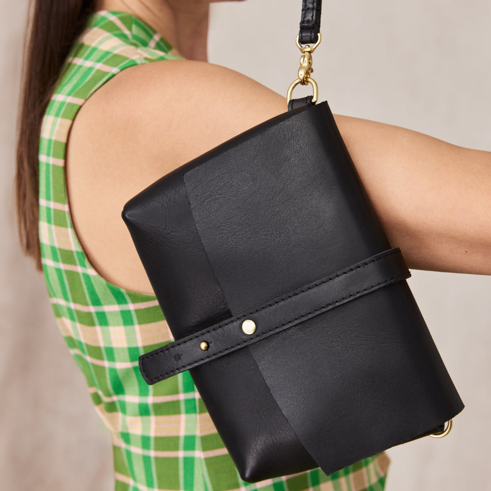 
                      
                        GOOD THING 3 WAYS Sling by Byrd Studio - Black Leather
                      
                    