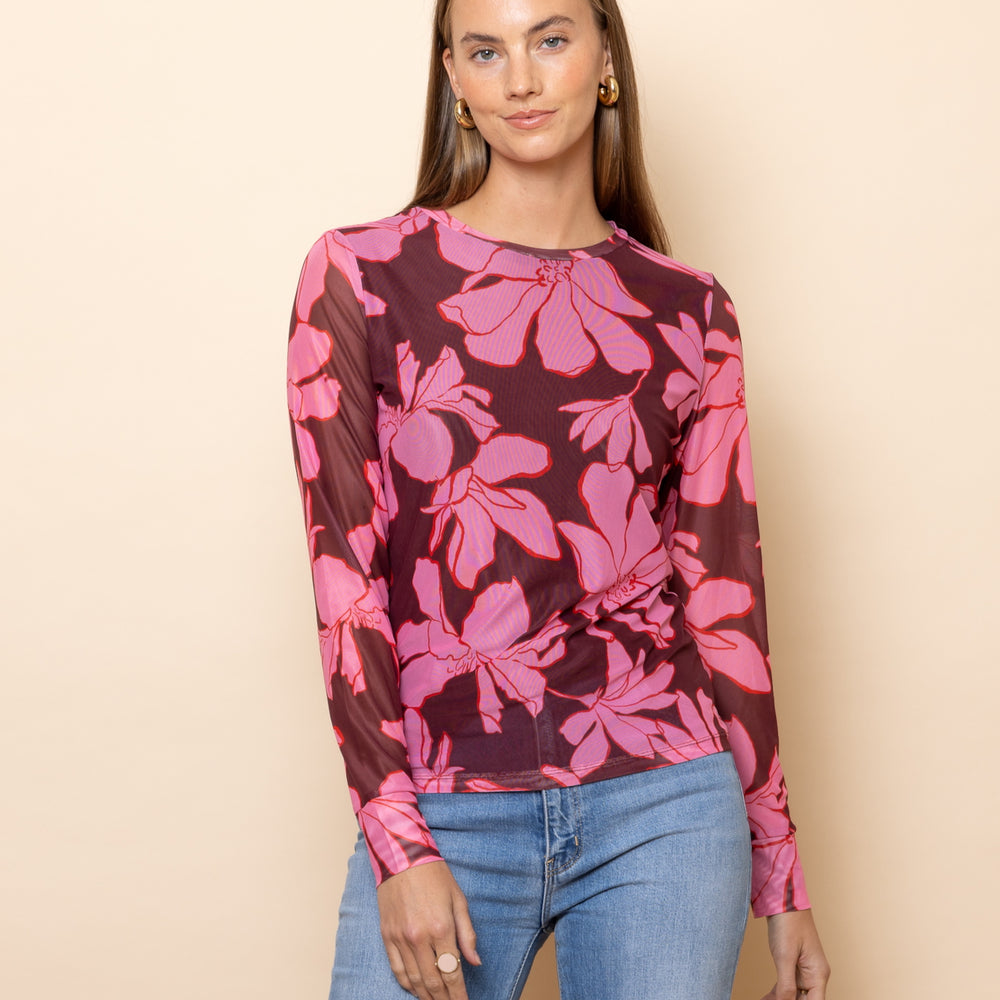 
                      
                        MAGNOLIA Mesh Long Sleeve Top
                      
                    