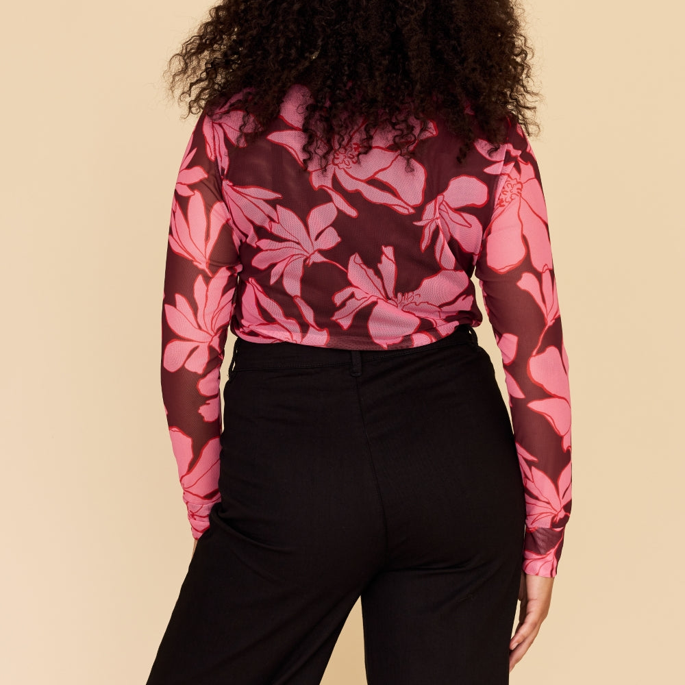 
                      
                        MAGNOLIA Mesh Long Sleeve Top
                      
                    