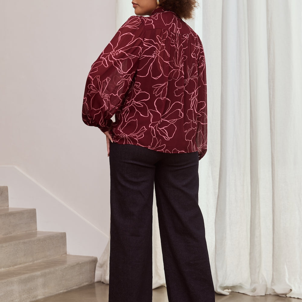 
                      
                        MAGNOLIA Tie Neck Blouse
                      
                    