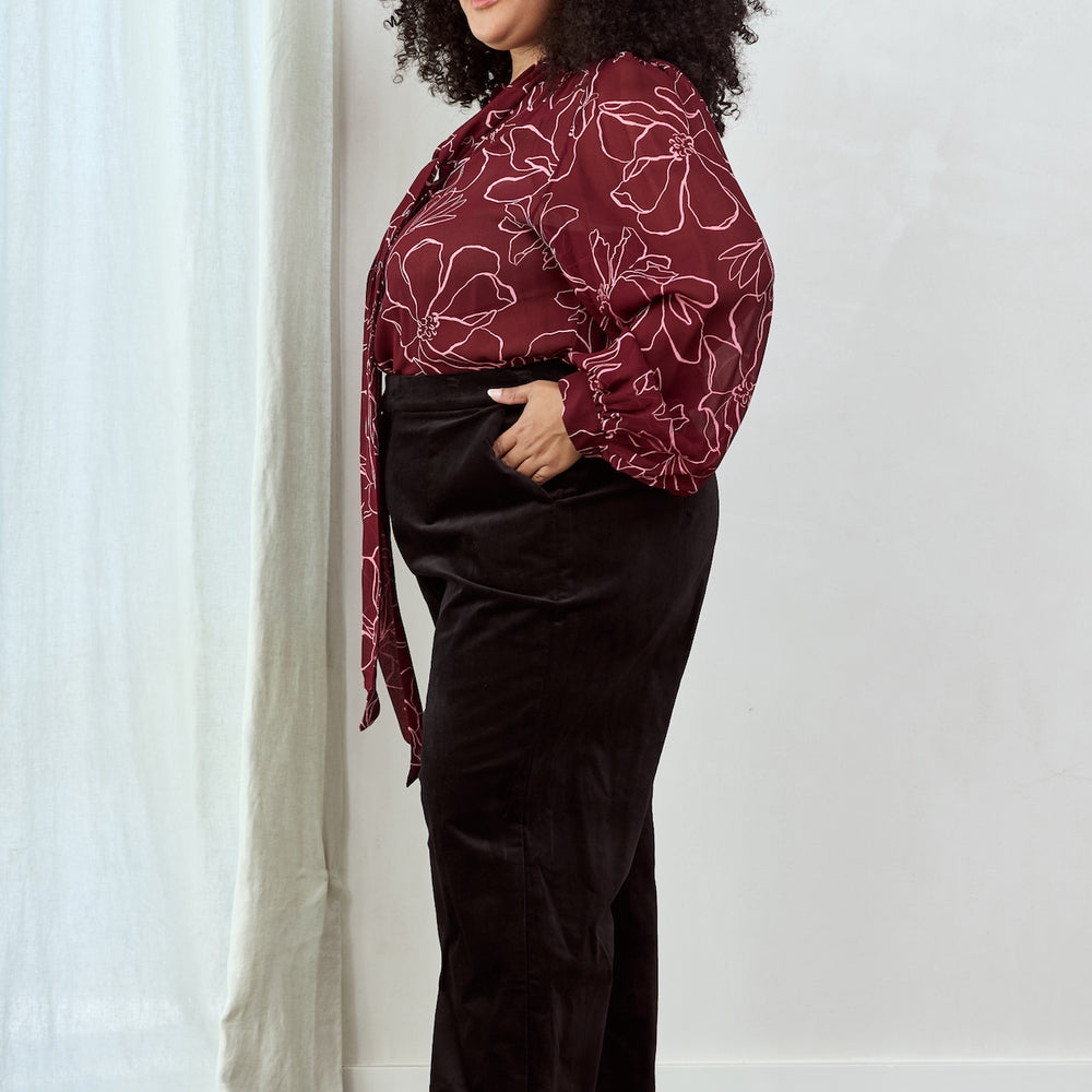 
                      
                        MAGNOLIA Tie Neck Blouse
                      
                    