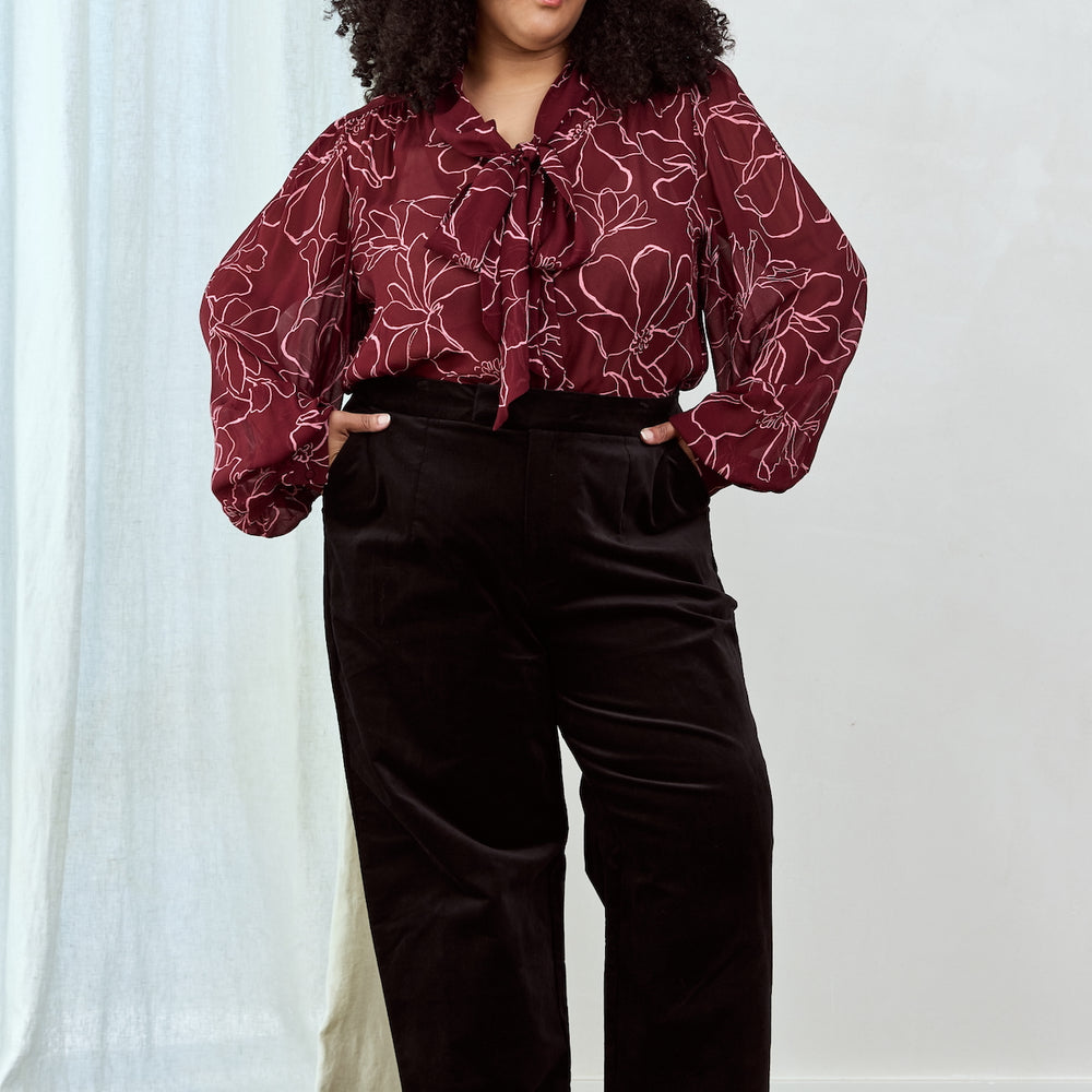 
                      
                        MAGNOLIA Tie Neck Blouse
                      
                    