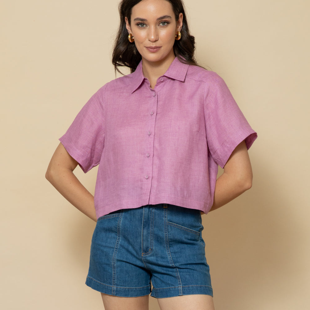 
                      
                        ORCHID Linen Shirt
                      
                    