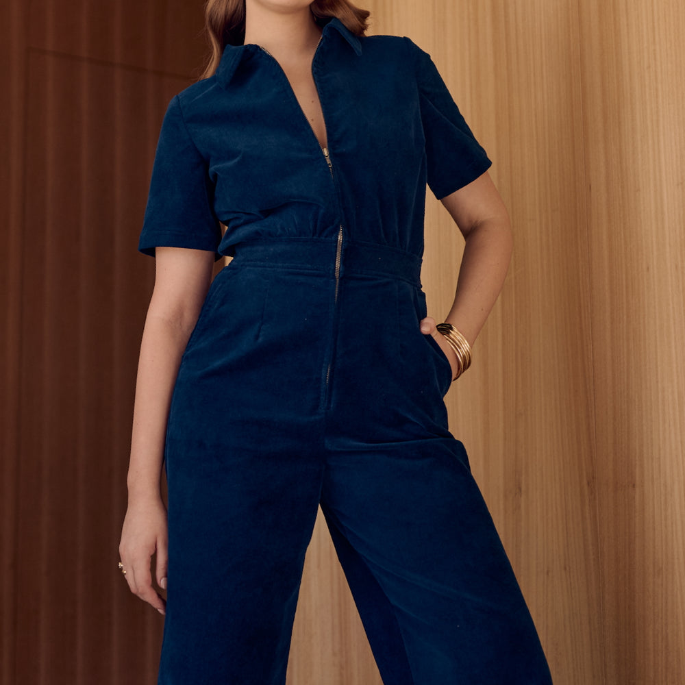 PETROL VELVET Freestyler Jumpsuit