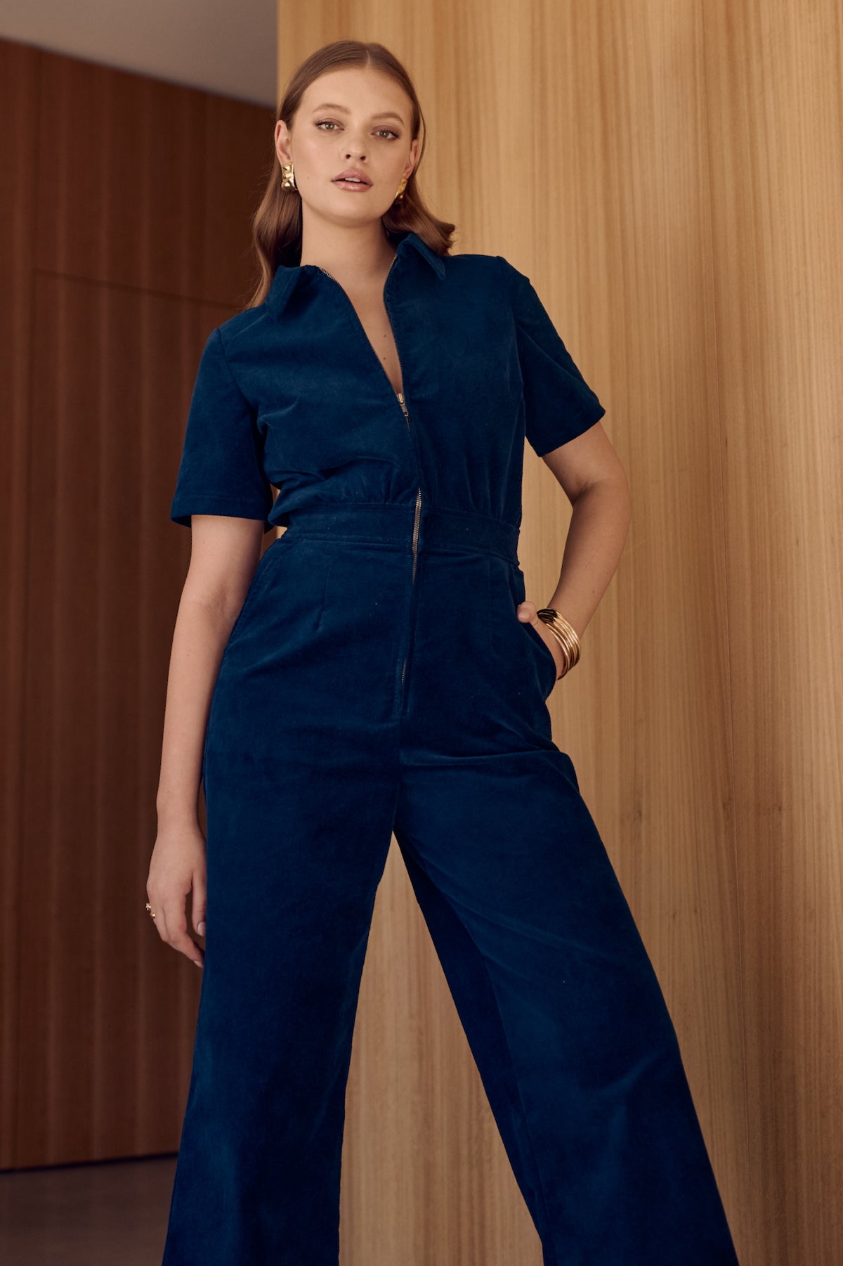 PETROL VELVET Freestyler Jumpsuit