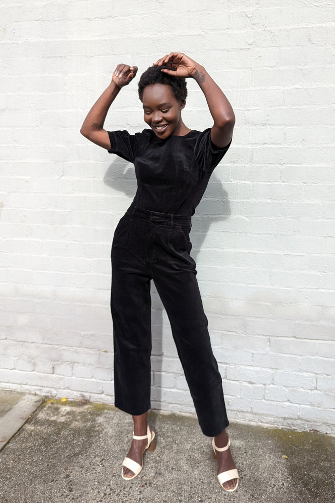BLACK VELVET Straight Leg Pants