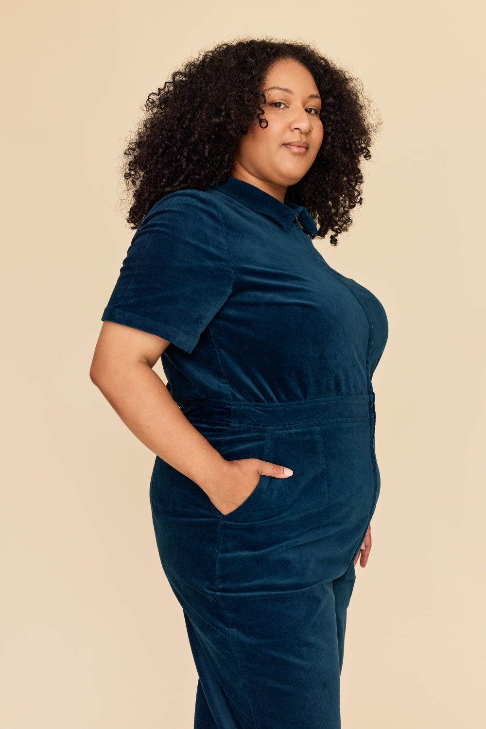 PETROL VELVET Freestyler Jumpsuit